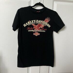 2010 Harley Davidson T-shirt Womens S Legends Cant Stand Still Buffalo NY Graphi